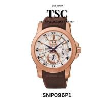 ราคา SEIKO Premier Kinetic รุ่น SNP096P1 หาเวลาปัจจุบันอัตโนมัติ ทองพิ้งโกลด์ สายหนังแท้ สินค้าแท้ ประกันศูนย์ไซโก้ (19112378948)