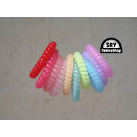 ราคา SRY ยางรัดผมเกลียว 25ชิ้น 2 5ซม มี4สีให้เลือก สีดำ สีใส คละสี แดง ฟ้า ชมพู เขียว ส้ม เหลือง ม่วง ยางรัดผมเกลียว อันเล็ก วงเล็ก ยางมัดผม (17306319642)