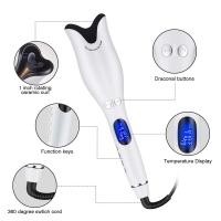 ราคา Automatic Hair Curler Rotating Ceramic Curling Iron Tongs Corrugation Curling Wand Hair Waver Styler Tools Auto Hair Crimper (14060225624)