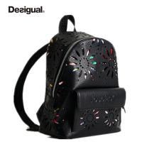 ราคา Desigual Women S Backpacks Womens Hollow Out Print Pattern Fashion กระเป๋าอเนกประสงค์ HOT (19630297233)