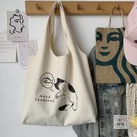 ราคา ผ้าใบลายการ์ตูนกระต่ายดั้งเดิมกระเป๋าทรงสี่เหลี่ยมมีหูหิ้วสะพายไหล่กระเป๋าสะพายไหล่แบบลำลองความจุมากย้อนยุค (20631946282)