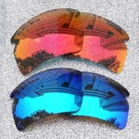 ราคา เลนส์โพลาไรซ์สำรอง2คู่สำหรับ Oakley Flak 2 0แบบเอเชีย OO9271กรอบแว่นกันแดดเอเอฟ ติดตั้งได้ง่าย ใส่ได้พอดี ป้องกันรังสียูวี100 ดำ เงิน (20331931555)