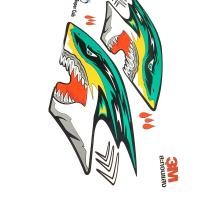ราคา A3M สติ๊กเกอร์ติดรถมอเตอร์ไซด์ ลายฉลามดุ สำหรับรถ HONDA Dream Super Cup มาติดสติ๊กเกอร์ใหม่กัน (1608000864)
