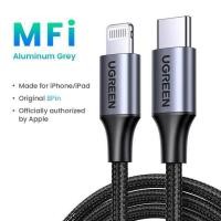 ราคา UGREEN MFi USB C สายเคเบิลหลอดไฟแท็บเล็ตตัวชาร์จไฟสำหรับ iPhone เก็บข้อมูลขนาดมินิขนาด14 13 12 Pro ได้เร็ว PD20W (18432780934)