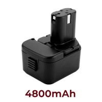 ราคา 2แพ็ค12V 6800MAh Ni MH แบตเตอรี่ทดแทนสำหรับ Hitachi EB1214S EB1212S EB1214L EB1220BL EB1220HS EB1222HL EB1226HL EB1230HL (17269686355)