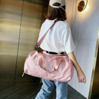 ราคา COD pink กระเป๋าฟิตเนสใหม่ยุโรปและอเมริกากระเป๋าเดินทางกลางแจ้งทางไกลและระยะสั้นแบบพกพาความจุขนาดใหญ่กระเป๋าเก็บรองเท้าไนลอนแยก (16166694209)