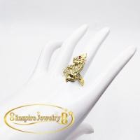 ราคา Inspire Jewelry แหวนพญานาคฝังเพชรสวิส ตาพลอย ตัวเรือนหล่อจากทองเหลืองแท้ทั้งวง รุ่นนิยมสำหรับดารานักแสดง นำโชค เสริมดวง (7100694748)