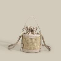 ราคา Zara⑤ กระเป๋าผู้หญิง2023ฤดูร้อนใหม่กระเป๋าสานกระเป๋าทรงถังการออกแบบกระเป๋าใหม่กระเป๋าหิ้วหญิงอาวุโสรู้สึกเล็ก (20259515187)
