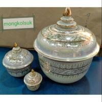 ราคา แนะนำ โถใส่อัฐิ โกศทรงโถ โถมุก ผอบลายไทย เล็ก 3 5 นิ้ว KM4 31359 ลดกระหน่ำ (15195238536)