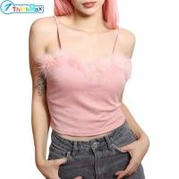 ราคา เสื้อสายเดี่ยวแขนกุดสำหรับผู้หญิงเซ็กซี่สลิมฟิตเสื้อกล้ามเสื้อสายเดี่ยวชุดแขนขาสั้นสีทึบลำลองสำหรับออกเดทที่ชายหาด (21157169829)