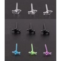 ราคา ต่างหูก้านพลาสติกหัวหมุด ก้านห่วงพลาสติก (19467270858)