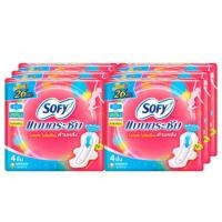 ราคา Sofy โซฟี แบบกระชับ สลิม ผ้าอนามัย มีปีก 26ซม 5ชิ้น x6ห่อ (20776361475)