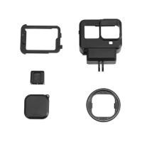 ราคา UURIG G8 9 Plastic Camera Cage Case Vlogging with Microphone Cold Shoe Mount Len Filter Adapter for GoPro 8 7 Action Camera (20512999332)