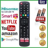 ราคา FREE BATTERY AAA X2 L1335V UNIVERSAL HISENSE LCD LED SMART TV REMOTE CONTROL NETFLIX YOUTUBE EN 83801 EN2B27 32K3110W (20851658863)
