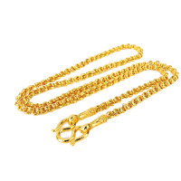 ราคา ใหม่ สร้อยคอชุบทองแท้ 24 K ลายห่วงคู่ น้ำหนัก 1 บาท (19485233588)
