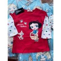 ราคา พร้อมส่ง เสื้อเด็กลายเจ้าหญิง เสื้อแขนยาวเด็กผ้านิ่มเด้ง (19471904842)