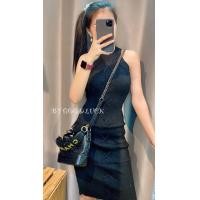 ราคา เดรสไหมพรมถักเชือกข้างหน้า ทรงเข้ารูป ดูเรียบหรูงานเย็บสวยนะค่ะ รุ่น แซกถัก gl (19166348409)