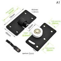 ราคา KingBe เฟอร์นิเจอร์ตู้รองเท้าตู้เสื้อผ้ารางประตูบานเลื่อนประตูบานเลื่อนทำจากไม้แข็งอุปกรณ์เสริมล้อเว้าพลาสติกขึ้นและลง (19963189808)