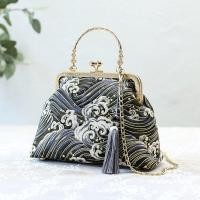 ราคา Fashion Vintage Fringe Bag Ancient Style With Cheongsam Bag cotton Small Shell Bags Chain Women Shoulder Crossbody Bag 2023 NEW Womens Handbags Purses (20019788732)