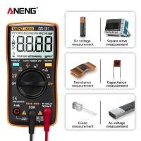 ราคา ANENG AN8008 ดิจิตอลมัลติมิเตอร์ 9999 นับTrue RMSคลื่นสี่เหลี่ยมแสงไฟAC DCแรงดันไฟฟ้าแอมมิเตอร์ปัจจุบันโอห์มอัตโนมัติ คู่มือ (2137192941)