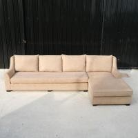 ราคา โซฟาผ้าลายหนัง เข้ามุม L Shape โซฟา 4 ที่นั่ง King Size ตอกหมุดรอบตัว (20730524507)