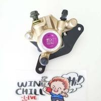 ราคา ปั๊มโลโก้ทอง โลโก้46 50A WAVE110i WAVE125ปลาวาฬ CZi สำหรับใส่โช้คเดิม สีม่วง (12449766658)