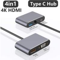 ราคา ฮับชนิด C เป็น Ultra HD 4K HDMI USB 3 0 OTG VGA HDMI PD อะแดปเตอร์ชาร์จในรถยนต์แท่นวางมือถือสำหรับ Apple Huawei Acer Matebook (20934587465)