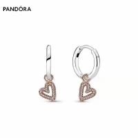 ราคา ต่างหูแพนดอร่า ต่างหูผีเสื้อสีน้ำเงิน เงินแท้ 925 Pandoraˉ Earrings Attachment 925 Sterling Silver Bright Hand painted Love Clover Blue Butterfly Stud Earrings Ang Girlfriend Gift (13006474769)