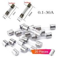 ราคา 20ชิ้น ล็อต5 20 6 30 Glass Fuse Fast Blow ฟิวส์250V F 0 1A 0 2A 0 25A 0 5A 1A 1 5A 2A 2 5A 3A 3 15A 4A 5A 6A 6 3A 7A 8A 10A 12A 15A 20A 25A 30A Quick Blow 5X20มม 6x30mm (16744923557)