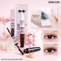 ราคา HF9027 Sivanna Colors Big Eyes Duo Mascara บิ๊ก อายส์ ดูโอ มาสคาร่า มาสตาร่าเนื้อไฟเบอร์ สีดำสนิท 2 หัว (13958384688)