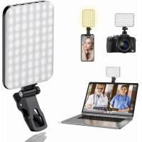 ราคา ALTSON 60 LED Portable Selfie Light Video Conference Lighting with Clip Camera Tripod Adapter Rechargeable 2200mAh CRI 97 3 Light Modes for Phone iPhone Webcam Laptop Photo Makeup Black (20005438470)