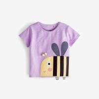 ราคา เสื้อยืดเด็ก Kemeja Kartun 100 ผ้าฝ้ายคอกลมน่ารักเด็กผู้หญิงยอดยูนิคอร์น (19768843656)