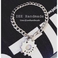 ราคา ข้อมือเเสตนเลสแท้พร้อมจี้ฟันเฟืองสลักชื่อฟรี (19054088589)