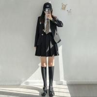 ราคา Uniqloนิวซีแลนด์กระโปรงกระโปรงสตรีมีจีบใหม่กระโปรงฤดูร้อนขนาดใหญ่เอวสูงสีเทาบางยาว Jk สีดำกระโปรงทรงเอ (17134180816)