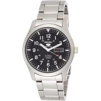 ราคา Seiko 5 AutomaticBlack Dial Stainless Steel Mens Watch SNZG13K1 (15917492088)