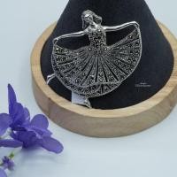 ราคา เข็มกลัดบัลเล่เงินแท้ฝังแมกกาไซต์ HQ2 (19999659381)