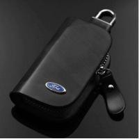 ราคา เคสหนังกุญแจรีโมตโลโก้รถ1ชิ้นพวงกุญแจกระเป๋าเก็บของกระเป๋าสตางค์สำหรับ Ford Focus 2 3 Fiesta Mondeo Kuga F 150 Ranger Explorer แต่งรถ (21034381603)
