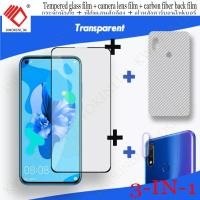 ราคา 3 In 1 สำหรับ Huawei Nova 5T Nova Nova 7SE Nova 7i Nova Nova 8i Nova 8 Pro Nova 9 Nova 9se Nova 9 Pro ฟิล์มกระจกนิรภัยป้องกันหน้าจอฟิล์มฟิล์มกระจกนิรภัย ฟิล์มกระจกป้องกันหน้าจอ ตัวป้องกันกล้องด้านหลั