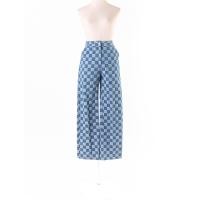 ราคา pomelo กางเกงยีนส์ขายาวพิมพ์ลายตาราง ป้ายแบรนด์ระบุไซส์ XS Preloved (20615649018)