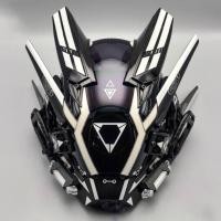 ราคา Cyberpunk mask Predator helmet cosplay mechanical tactical mask illuminated full face gas mask JYUE (20496257310)