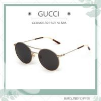 ราคา แว่นกันแดด GUCCI GG0680S 001 SIZE 56 MM GOLD GOLD GREY (18294195805)