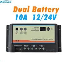 ราคา Epever 10A Daul Battery Solar Charge Controller Duo Battery Solar Controller 10A 12V 24V EPSOLAR for RVs (10963405216)