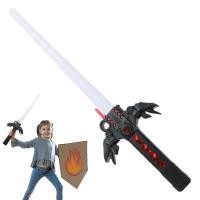 ราคา Led Cutter Toy Retractable Lightup Sabers Cool Warrior Toy Photo Props with 7 Colors Sound Halloween Dress up Party Supplies lovely (20466764967)