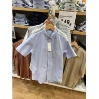 ราคา Uniqlo ห้องลองเสื้อ ตัดเหตุผลที่แท้จริงของเสื้อผ้าบุรุษเสื้อเชิ้ตออกซ์ฟอร์ด เสื้อลำลองแขนสั้น 447008 (17679616545)