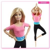 ราคา Original Barbie Doll The Ultimate Posable Dancer Gymnastic FTG80 Yoga Sport Barbie Doll Toy DHL81 Girl Toys Gift All Joints Move (12127328204)