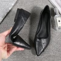 ราคา CODniuba270 Pointed toe short boots women s 2020 autumn and winter new black net red Martin high heeled all match thin heeled nude thin (19674533864)
