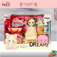 ราคา ตุ๊กตาบาโบลี่ บาร์บี้ ผิวขาวหน้าเกาหลี ญี่ปุ่น ตาแก้วมีขนตา ขนาดตุ๊กตา 15 cm Set ตุ๊กตา ของเล่น (6663168436)