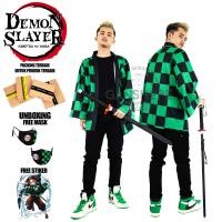 ราคา Haori Kimetsu no yaiba KIMONO TANJIRO KAMADO DEMON SLAYER ALL SERIES TEAM COSPLAY (16481617431)