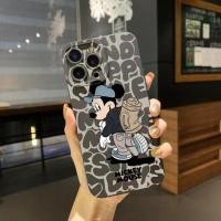 ราคา โทรศัพท์สำหรับ VIVO T1 5G Y01 Y21E Y21T Y21 Y33S Y20 Y12S Y12A Y11S Y20i Y20A Y20S Y17 Y15S Y12 Y15A Y15แฟชั่น Mickey Minnie Mouse Black Square Edge Full Len ป้องกัน (15891200202)