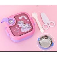 ราคา กล่องข้าว กล่องข้าวน่ารัก กล่องข้าวเด็ก พร้อมช้อนส้อม กล่องอาหารกลางวันสแตนเลส 750ml 800ml กล่องข้าวเก็บความร้อนลายการ์ตูน (15194029874)